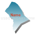 Census Tract 201.10, Spotsylvania County, Virginia (Blue Gradient Fill with Shadow)