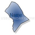 Census Tract 201.10, Spotsylvania County, Virginia (Radial Fill with Shadow)