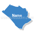 Census Tract 33, Waynesboro city, Virginia (Solid Fill with Shadow)