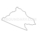 Census Tract 301.02, Greene County, Virginia (Light Gray Border)