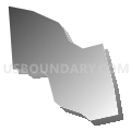 Census Tract 438, Virginia Beach city, Virginia (Gray Gradient Fill with Shadow)