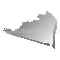 Census Tract 6109, Loudoun County, Virginia (Gray Gradient Fill with Shadow)
