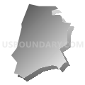 Census Tract 6112.02, Loudoun County, Virginia (Gray Gradient Fill with Shadow)