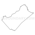 Census Tract 9502, Rappahannock County, Virginia (Light Gray Border)