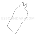 Census Tract 402.01, Shenandoah County, Virginia (Light Gray Border)