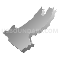 Census Tract 9304, Rockbridge County, Virginia (Gray Gradient Fill with Shadow)