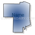 Census Tract 918, Kitsap County, Washington (Radial Fill with Shadow)