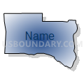 Census Tract 928.02, Kitsap County, Washington (Radial Fill with Shadow)