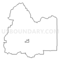 Census Tract 9602, Lincoln County, Washington (Light Gray Border)