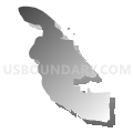 Census Tract 9603, San Juan County, Washington (Gray Gradient Fill with Shadow)