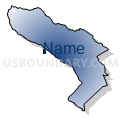 Census Tract 9503, Skamania County, Washington (Radial Fill with Shadow)