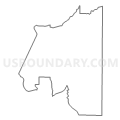 Census Tract 102, Grant County, Washington (Light Gray Border)