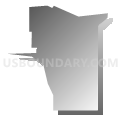 Census Tract 46.01, Spokane County, Washington (Gray Gradient Fill with Shadow)