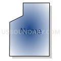 Census Tract 104.01, Spokane County, Washington (Radial Fill with Shadow)