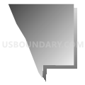 Census Tract 128.02, Spokane County, Washington (Gray Gradient Fill with Shadow)