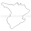 Census Tract 9501, Monroe County, West Virginia (Light Gray Border)