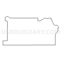 Census Tract 9711, Oneida County, Wisconsin (Light Gray Border)