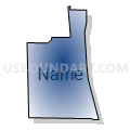 Census Tract 20, Kenosha County, Wisconsin (Radial Fill with Shadow)