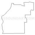 Census Tract 9608, Polk County, Wisconsin (Light Gray Border)