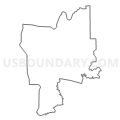 Census Tract 1010, Waupaca County, Wisconsin (Light Gray Border)