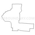 Census Tract 9605, Portage County, Wisconsin (Light Gray Border)