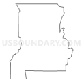 Census Tract 9611, Dodge County, Wisconsin (Light Gray Border)