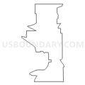 Census Tract 9604, Dodge County, Wisconsin (Light Gray Border)