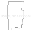 Census Tract 4, Barron County, Wisconsin (Light Gray Border)