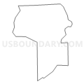 Census Tract 6401, Ozaukee County, Wisconsin (Light Gray Border)
