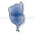 Census Tract 1506.01, Fajardo Municipio, Puerto Rico (Radial Fill with Shadow)
