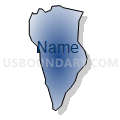 Census Tract 4005.02, Aguadilla Municipio, Puerto Rico (Radial Fill with Shadow)