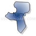 Census Tract 1204, Toa Baja Municipio, Puerto Rico (Radial Fill with Shadow)
