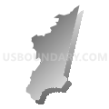 Census Tract 2301, Aguas Buenas Municipio, Puerto Rico (Gray Gradient Fill with Shadow)