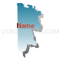 Census Tract 815.22, Mayagüez Municipio, Puerto Rico (Blue Gradient Fill with Shadow)