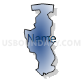 Census Tract 511.03, Carolina Municipio, Puerto Rico (Radial Fill with Shadow)