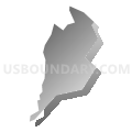 Census Tract 1402.02, Luquillo Municipio, Puerto Rico (Gray Gradient Fill with Shadow)