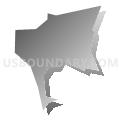 Census Tract 5105.04, Toa Alta Municipio, Puerto Rico (Gray Gradient Fill with Shadow)