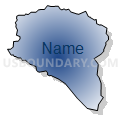 Census Tract 9509, Yabucoa Municipio, Puerto Rico (Radial Fill with Shadow)