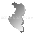 Census Tract 4304.02, Aguada Municipio, Puerto Rico (Gray Gradient Fill with Shadow)