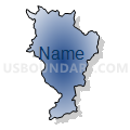 Census Tract 9576, Utuado Municipio, Puerto Rico (Radial Fill with Shadow)