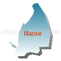 Census Tract 9573, Utuado Municipio, Puerto Rico (Blue Gradient Fill with Shadow)