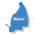 Census Tract 9573, Utuado Municipio, Puerto Rico (Solid Fill with Shadow)