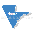 Hayden-Winkelman Unified District, Arizona (Solid Fill with Shadow)