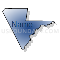 Hayden-Winkelman Unified District, Arizona (Radial Fill with Shadow)