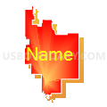 Flagstaff Unified District, Arizona (Bright Blending Fill with Shadow)