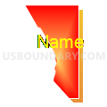 Duncan Unified District, Arizona (Bright Blending Fill with Shadow)