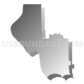 Natomas Unified School District, California (Gray Gradient Fill with Shadow)