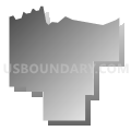 Hughson Unified School District, California (Gray Gradient Fill with Shadow)