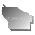Sunol Glen Unified School District, California (Gray Gradient Fill with Shadow)