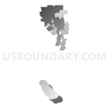 Los Angeles Unified School District, California (Gray Gradient Fill with Shadow)